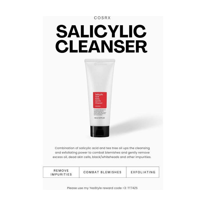 COSRX - SALICYLIC ACID DAILY GENTLE CLEANSER