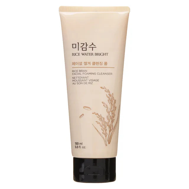 THE FACE SHOP - RICE WATER BRIGHT RICE BRAN GENTLE SCRUB FOAM